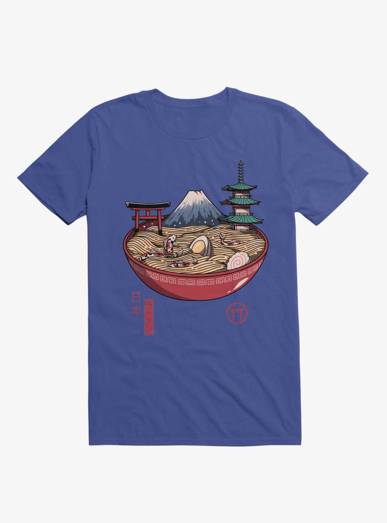 A Japanese Ramen Royal Blue T-Shirt, ROYAL, hi-res