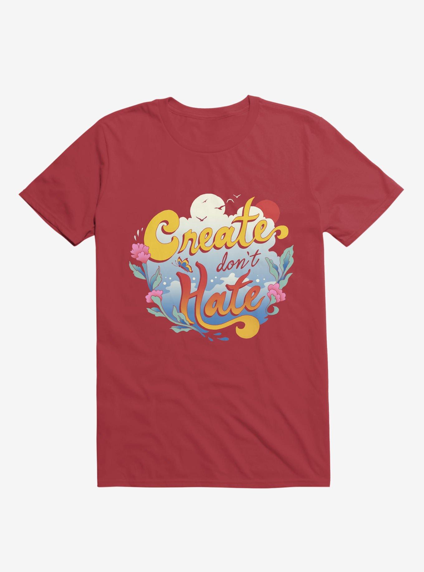 Create Don't Hate Red T-Shirt, , hi-res