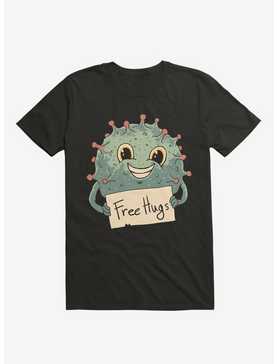 Free Virus Hugs Black T-Shirt, , hi-res