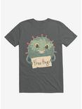 Free Virus Hugs Charcoal Grey T-Shirt, CHARCOAL, hi-res
