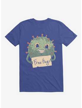 Free Virus Hugs Royal Blue T-Shirt, , hi-res