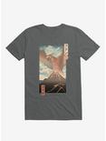 Irradiated Kaiju Ukiyo-E Charcoal Grey T-Shirt, CHARCOAL, hi-res