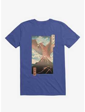 Irradiated Kaiju Ukiyo-E Royal Blue T-Shirt, , hi-res