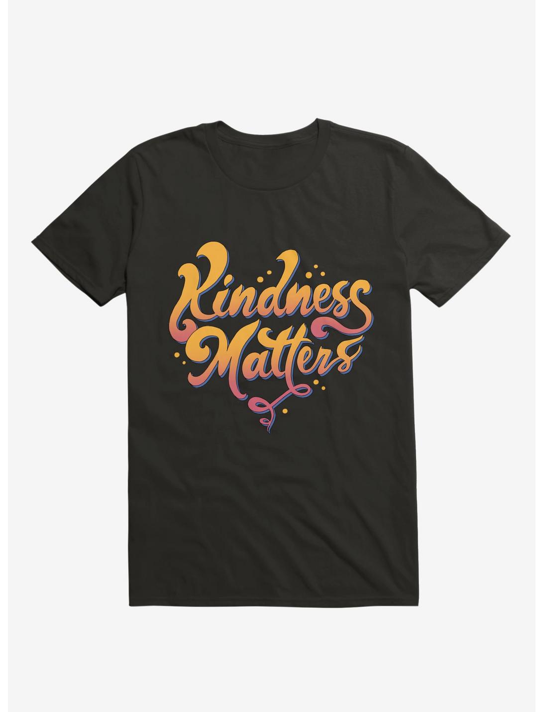 Kindness Matters Black T-Shirt, BLACK, hi-res
