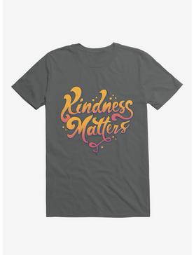 Kindness Matters Charcoal Grey T-Shirt, , hi-res