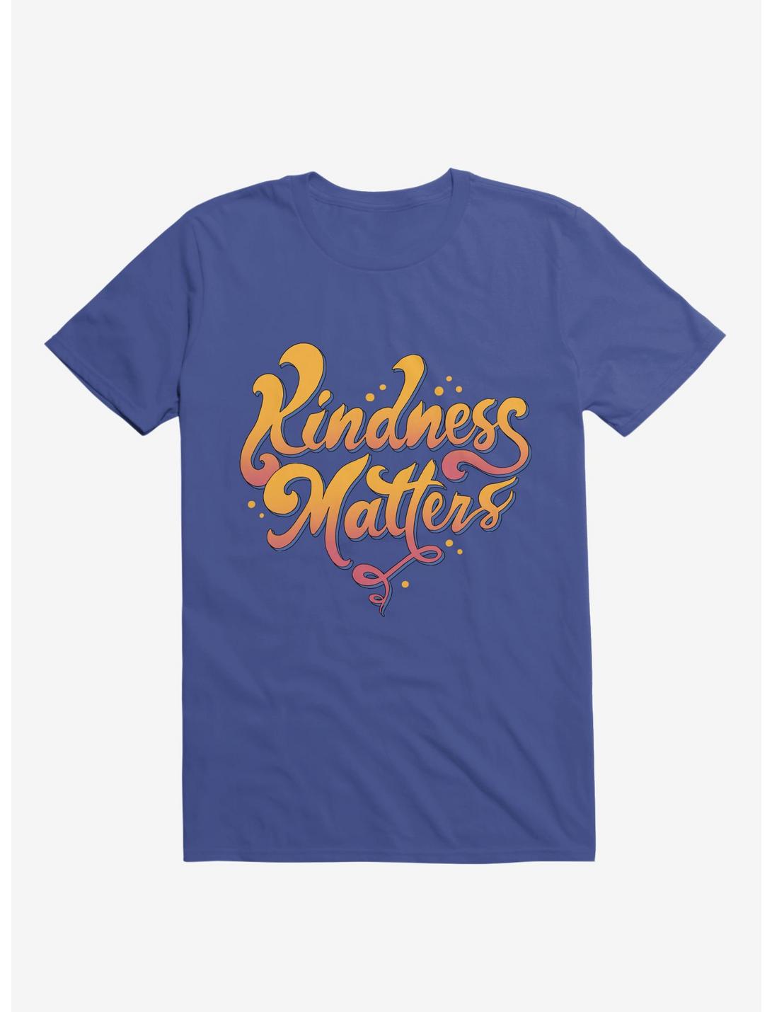 Kindness Matters Royal Blue T-Shirt, ROYAL, hi-res