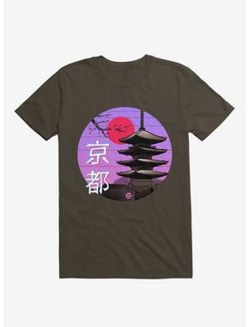 Kyoto Wave Brown T-Shirt, , hi-res
