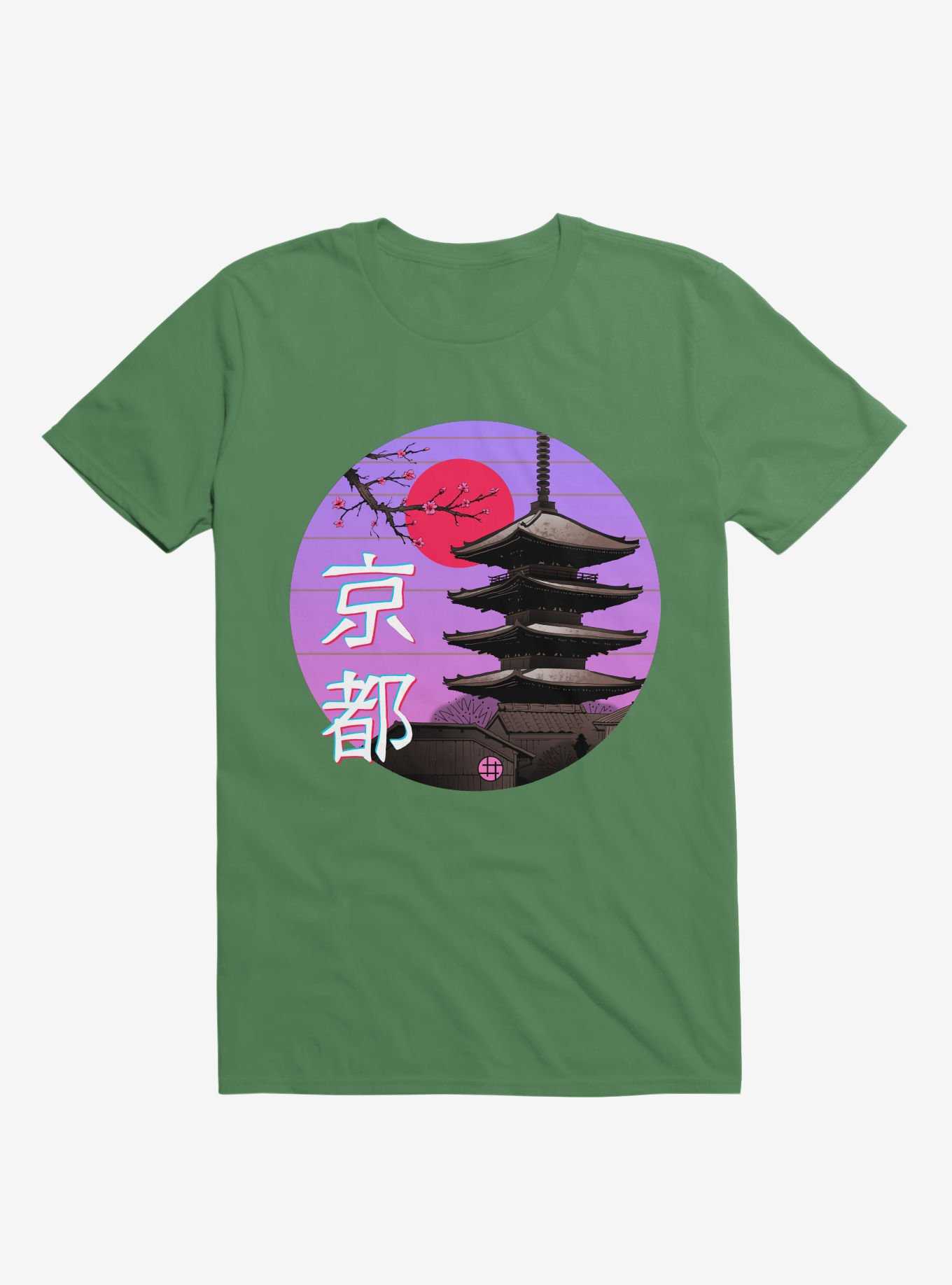 Kyoto Wave Kelly Green T-Shirt, , hi-res