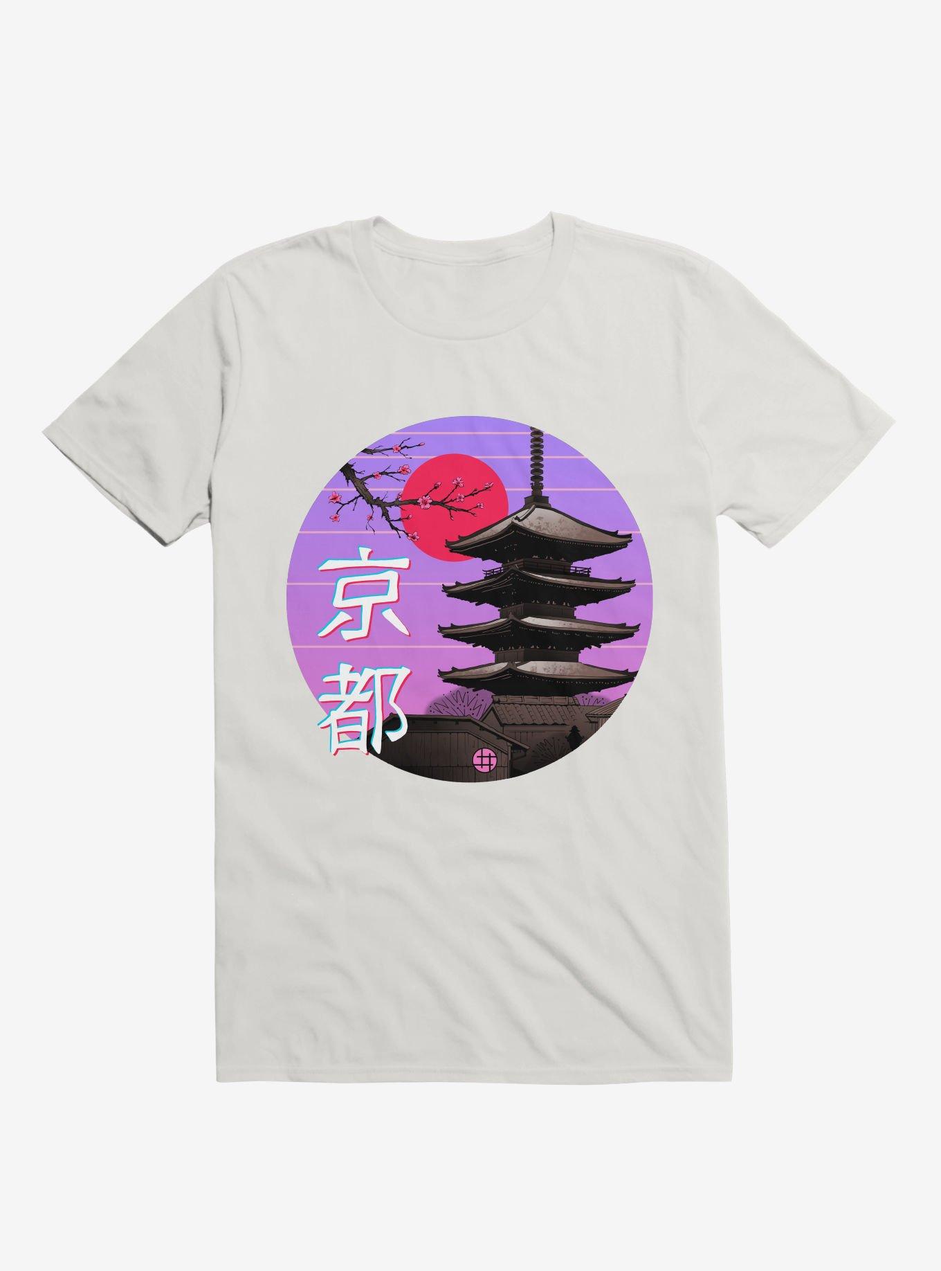 Kyoto Wave White T-Shirt, WHITE, hi-res