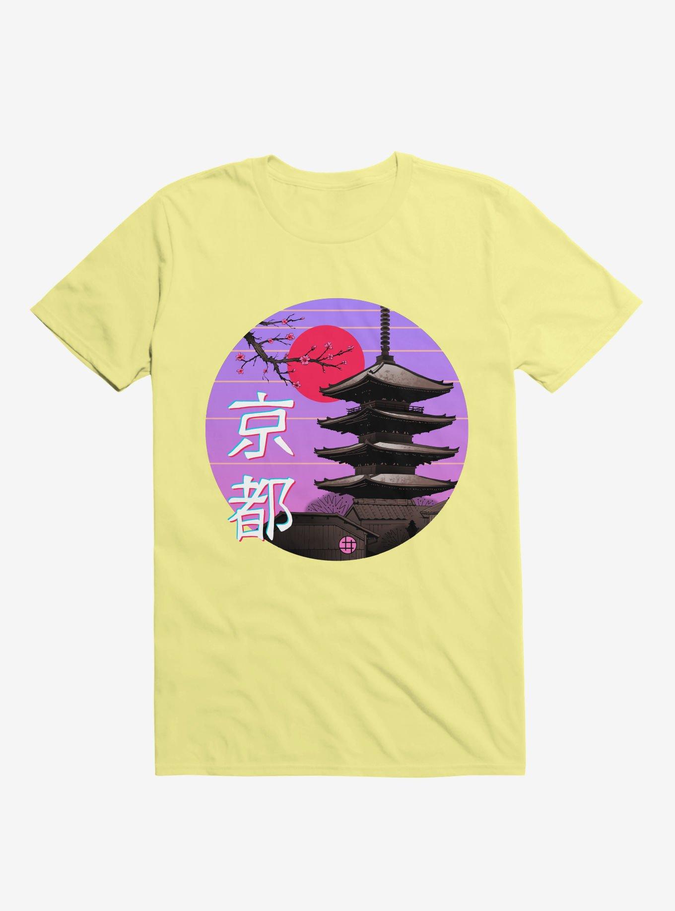 Kyoto Wave Corn Silk Yellow T-Shirt, , hi-res