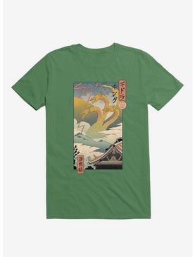 Monster Zero Ukiyo-E Kelly Green T-Shirt, , hi-res