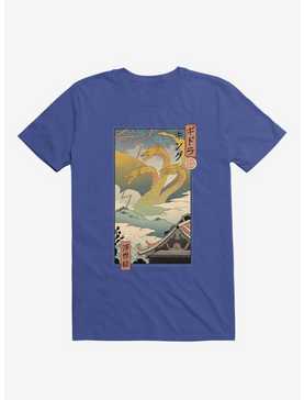Monster Zero Ukiyo-E Royal Blue T-Shirt, , hi-res