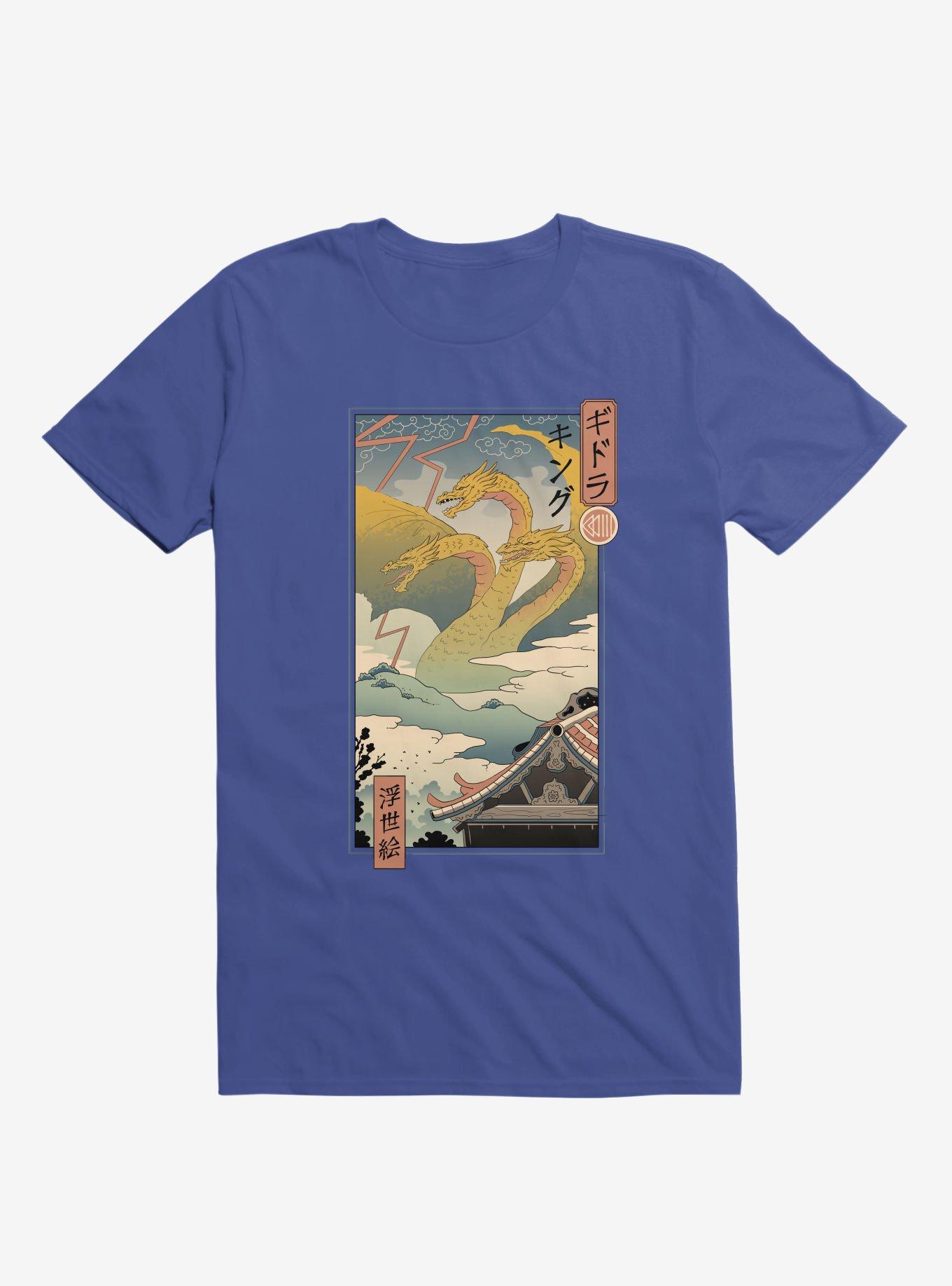 Monster Zero Ukiyo-E Royal Blue T-Shirt, ROYAL, hi-res