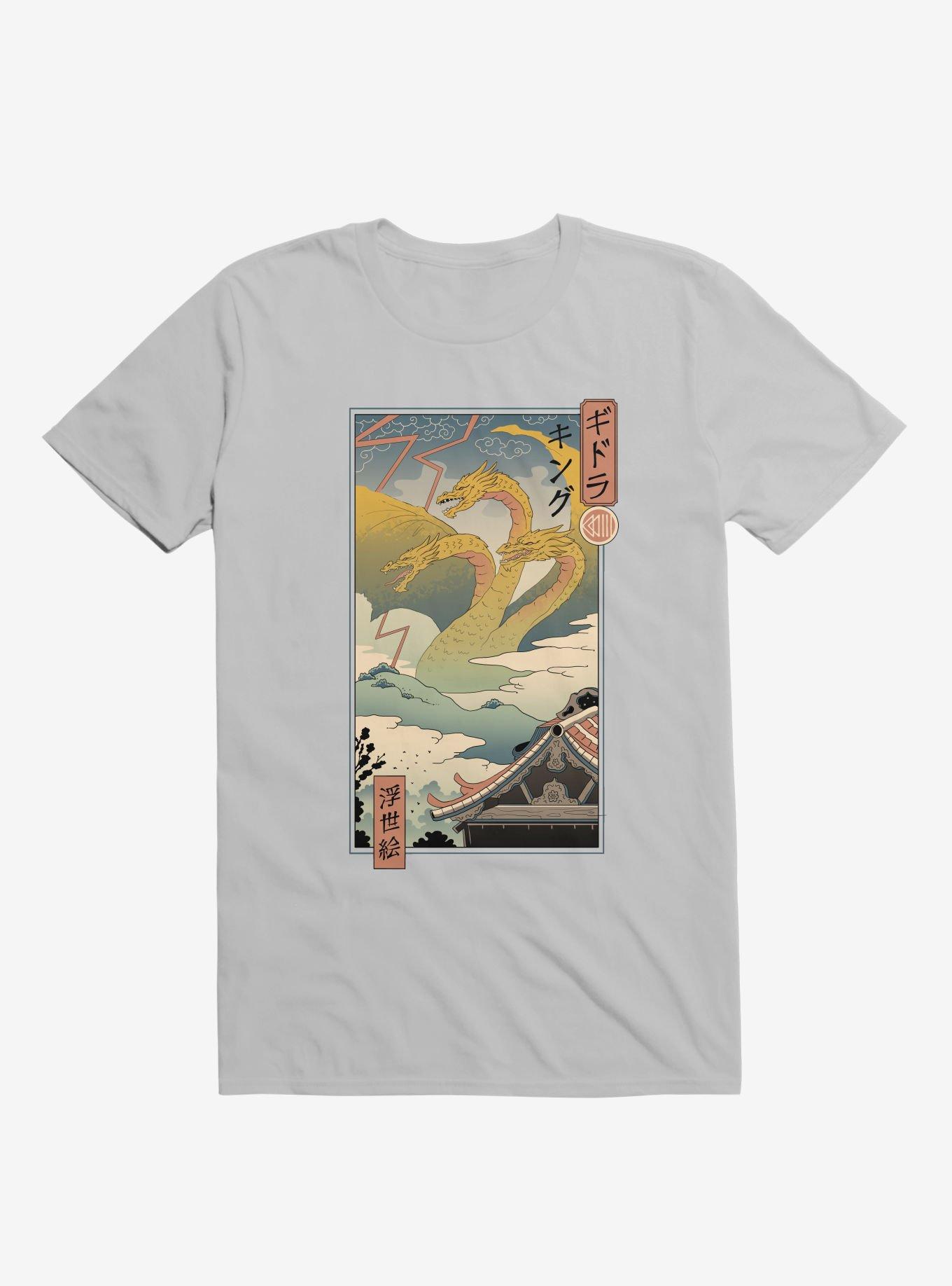 Monster Zero Ukiyo-E Ice Grey T-Shirt, ICE GREY, hi-res
