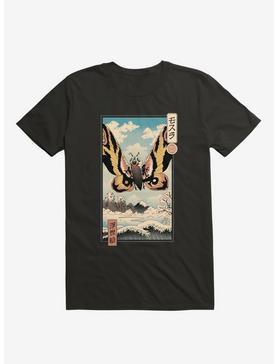 Ancient Moth Ukiyo-E Black T-Shirt, , hi-res