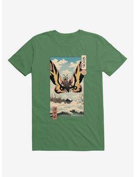 Ancient Moth Ukiyo-E Kelly Green T-Shirt, , hi-res
