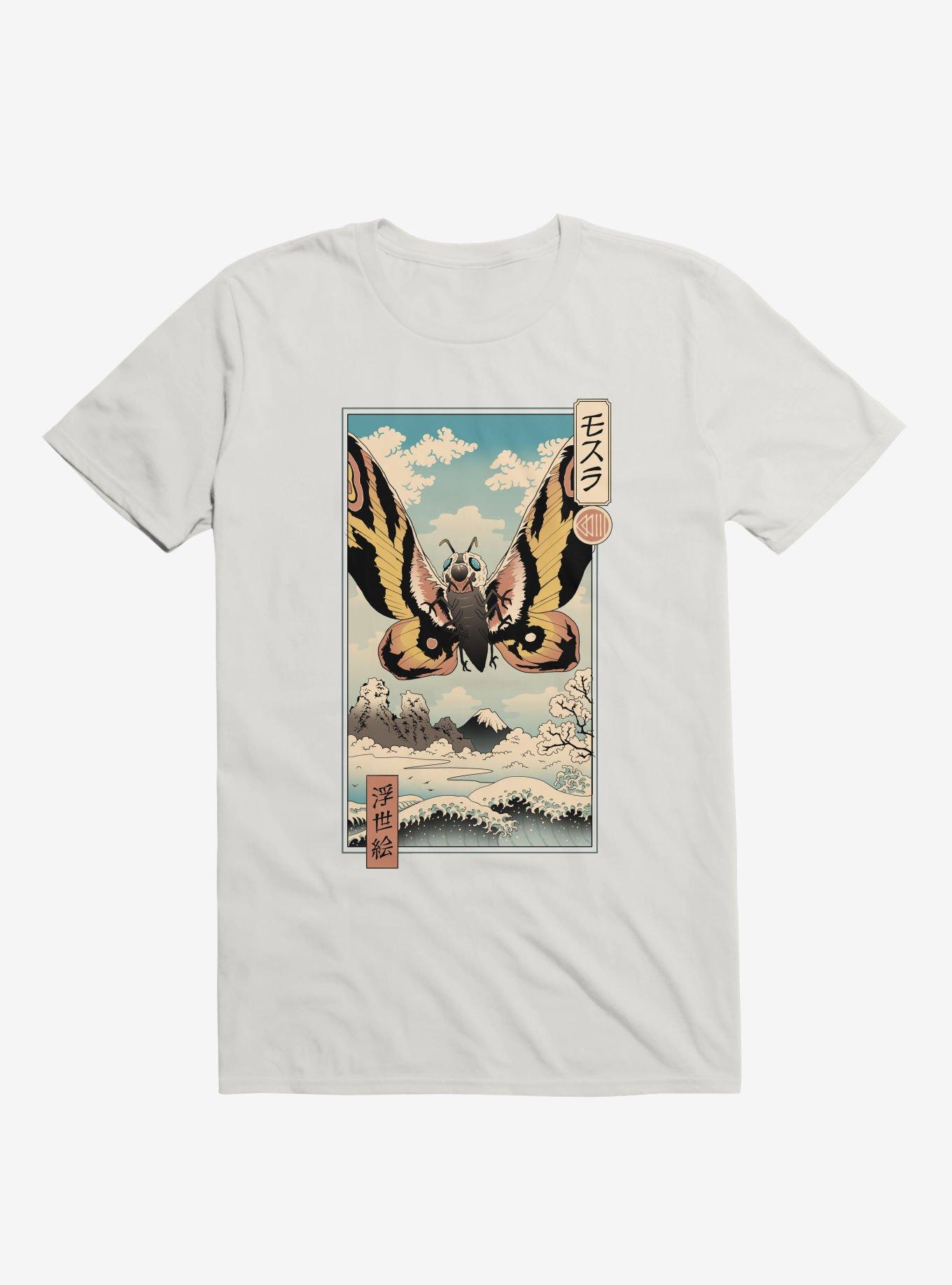 Ancient Moth Ukiyo-E White T-Shirt