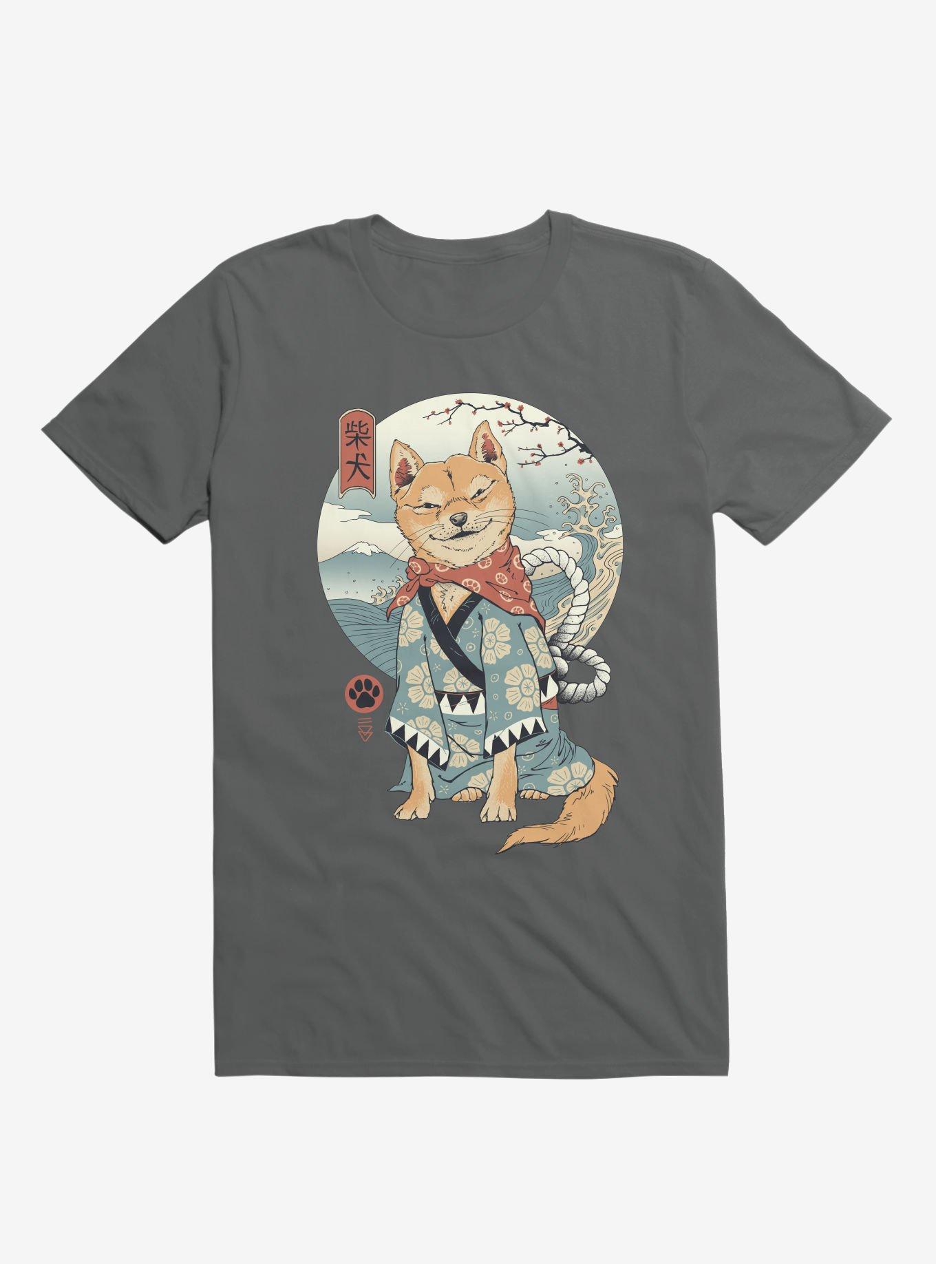 Shiba Inu Charcoal Grey T-Shirt, , hi-res