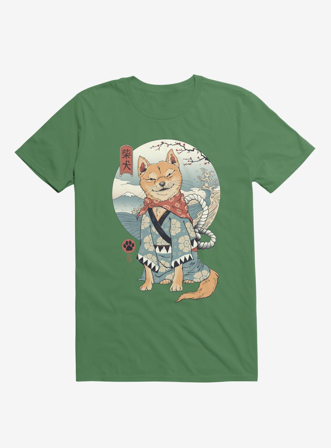 Shiba Inu Kelly Green T-Shirt, KELLY GREEN, hi-res