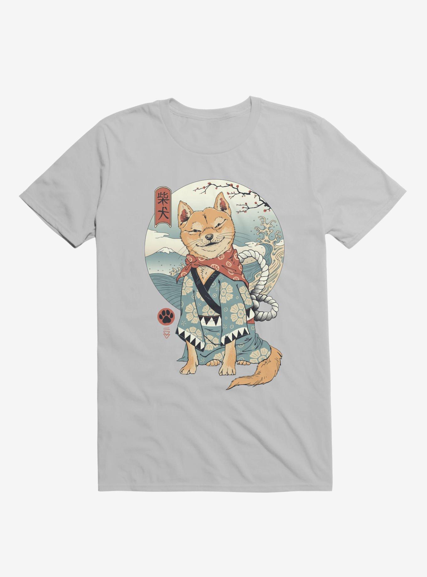 Shiba Inu Ice Grey T-Shirt, , hi-res
