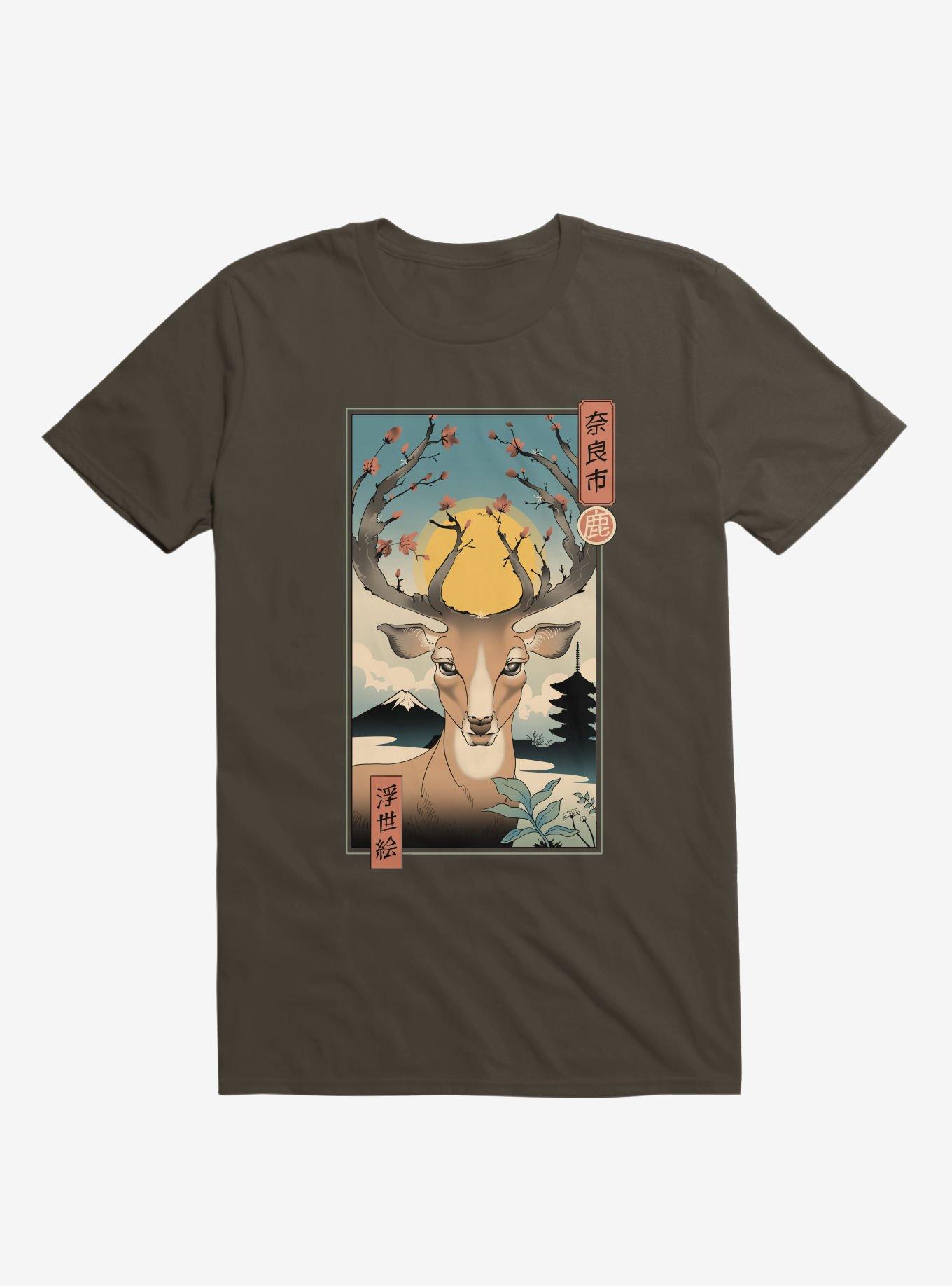 Spring In Nara Deer Brown T-Shirt, , hi-res