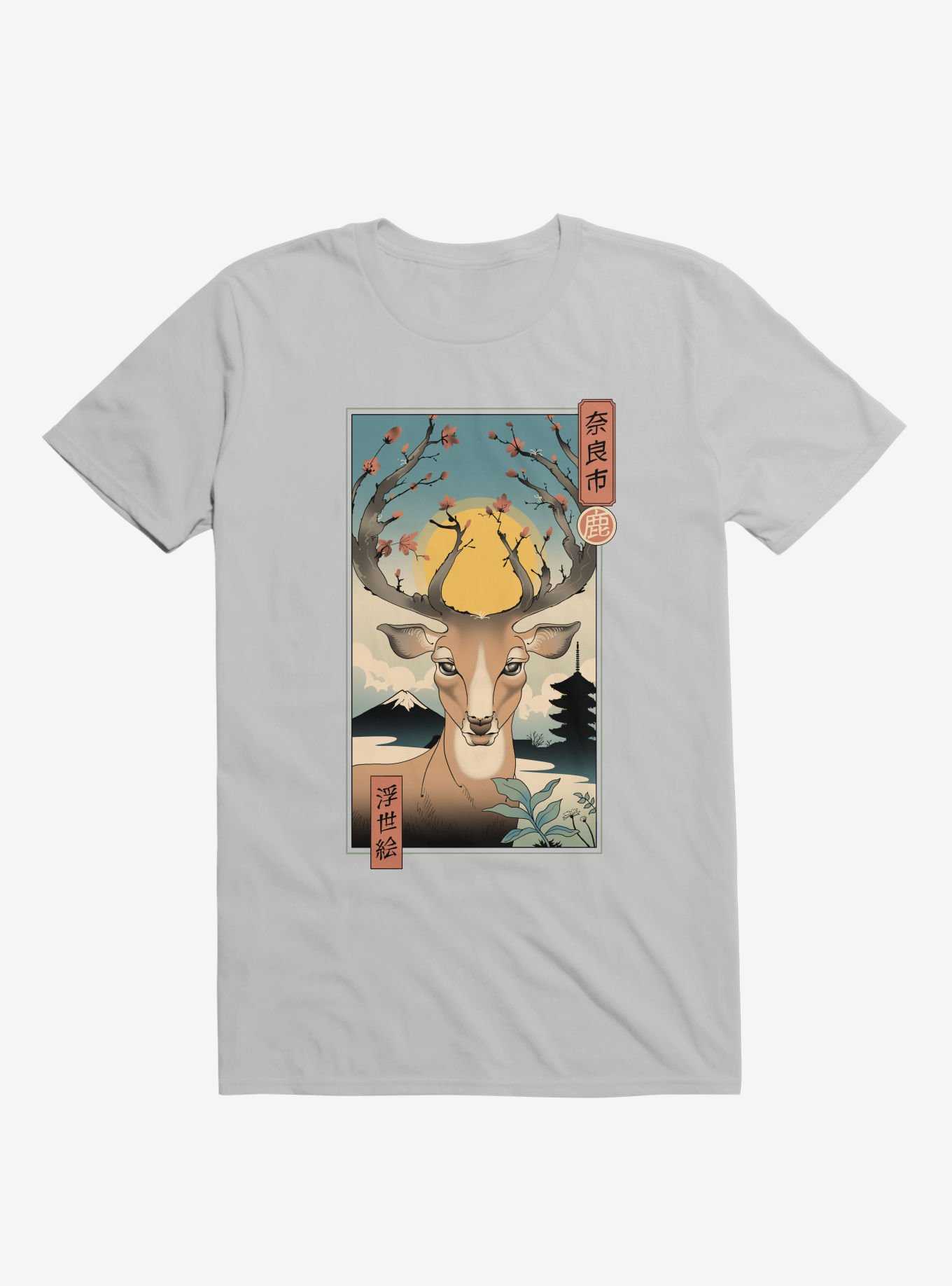 Spring In Nara Deer Ice Grey T-Shirt, , hi-res