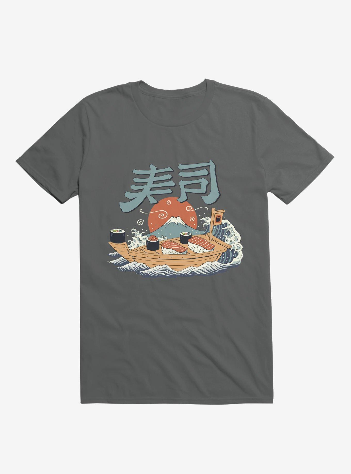 Sushi Pop Boat Charcoal Grey T-Shirt