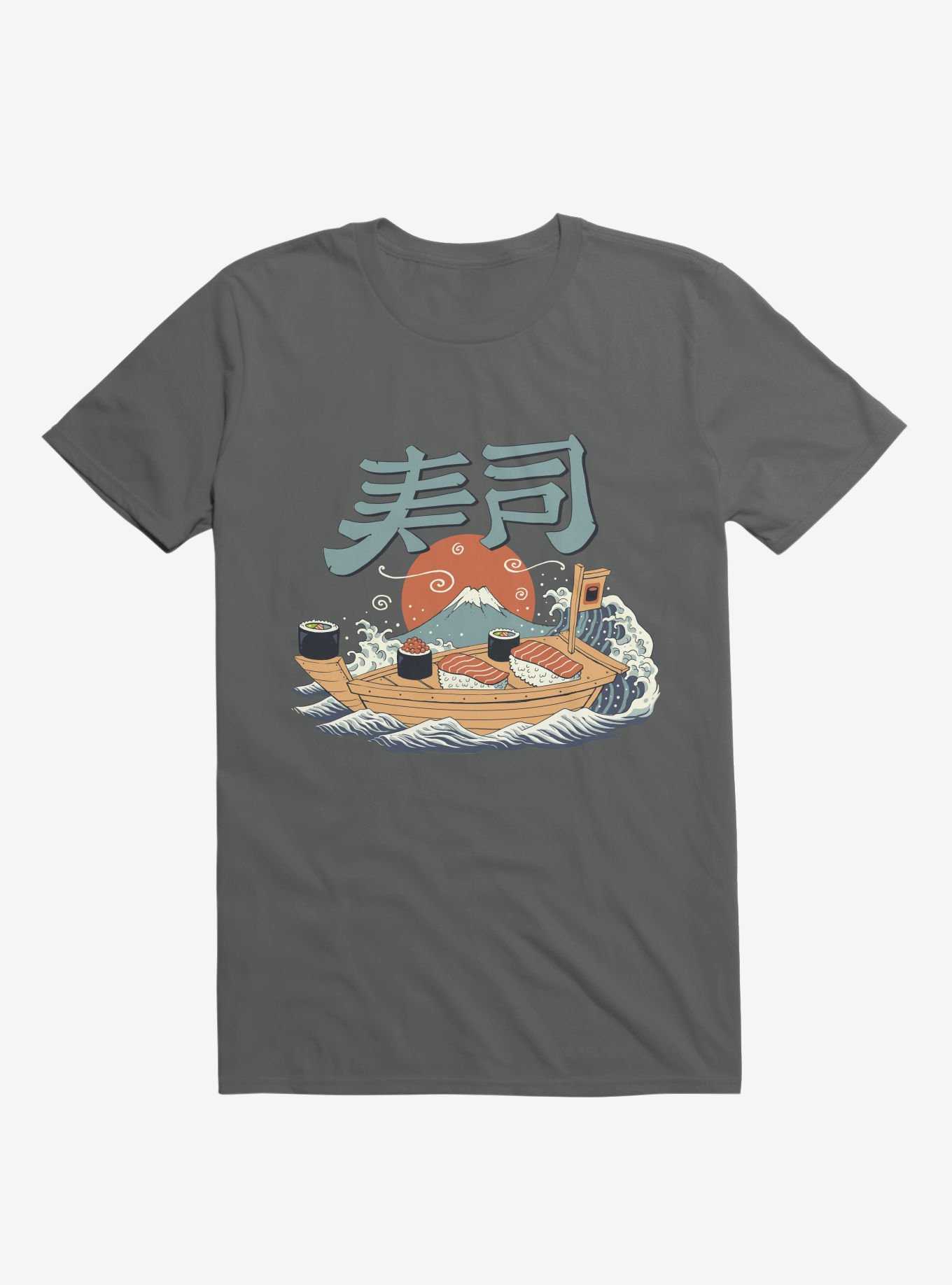 Sushi Pop Boat Charcoal Grey T-Shirt, , hi-res