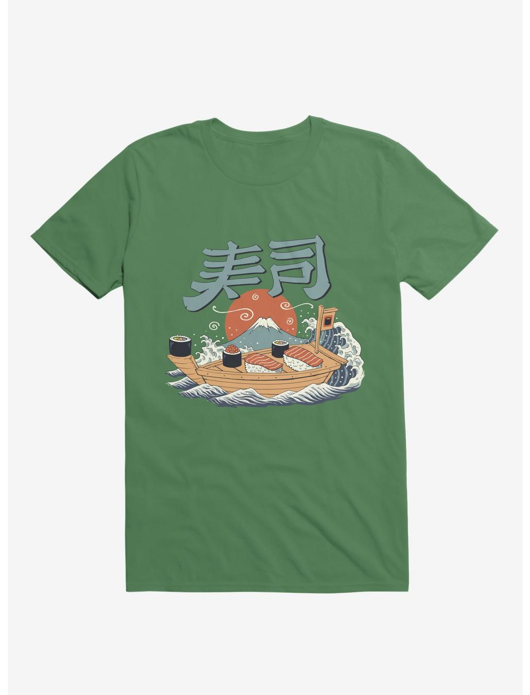 Sushi Pop Boat Kelly Green T-Shirt, KELLY GREEN, hi-res