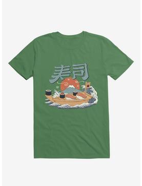Sushi Pop Boat Kelly Green T-Shirt, , hi-res