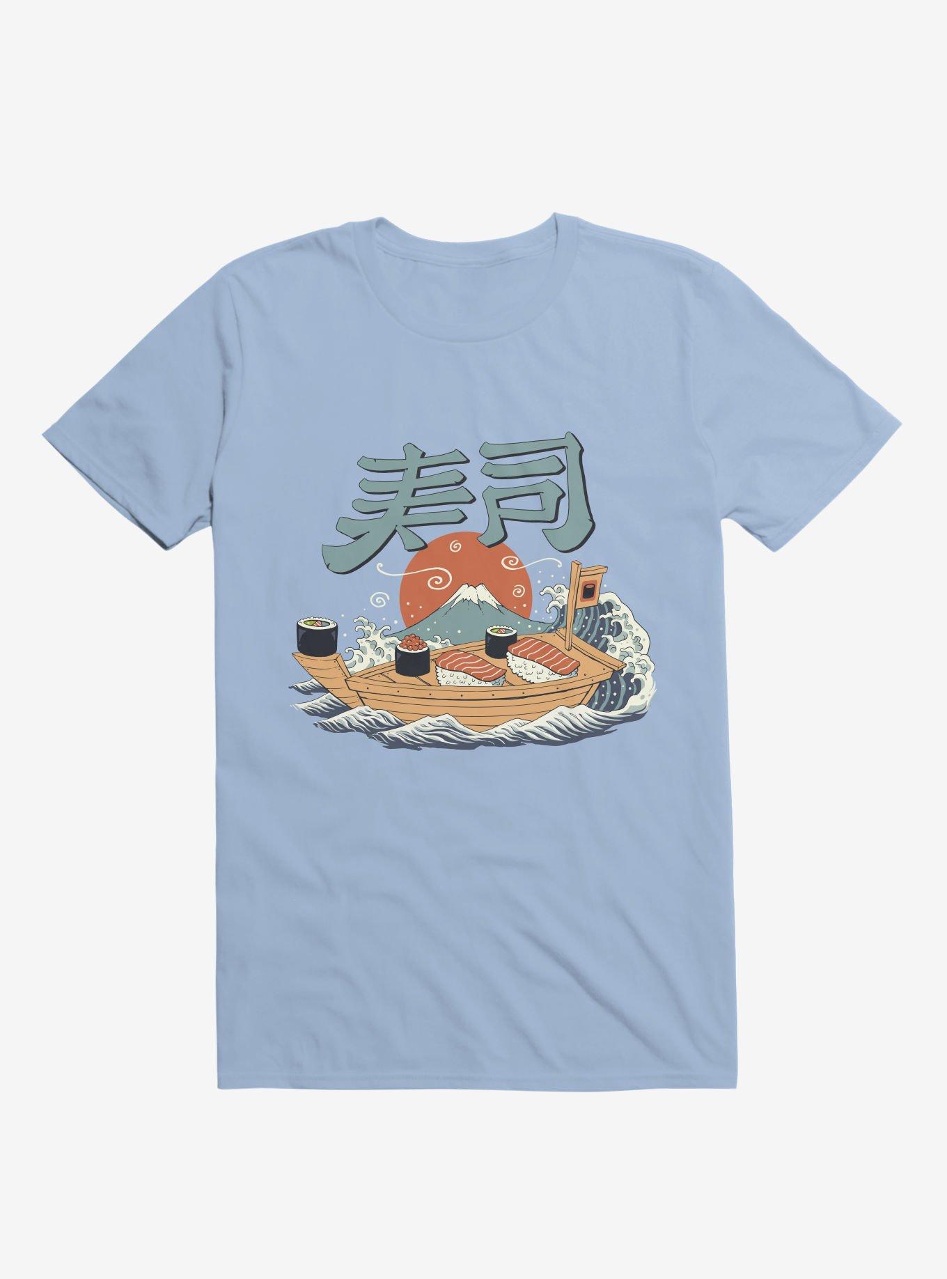 Sushi Pop Boat Light Blue T-Shirt, , hi-res