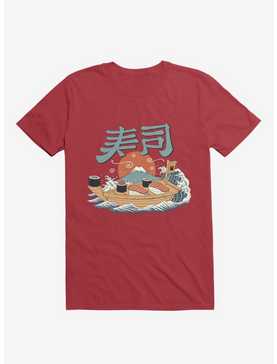Sushi Pop Boat Red T-Shirt, , hi-res