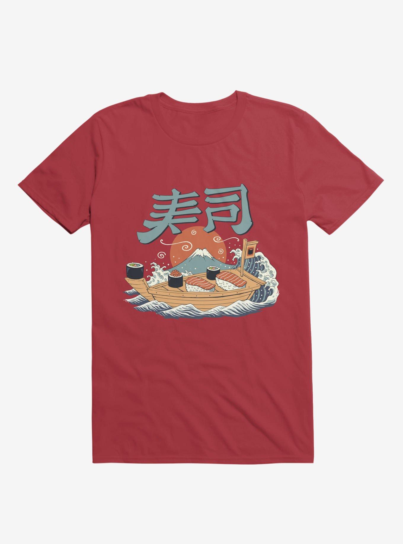 Sushi Pop Boat Red T-Shirt, , hi-res