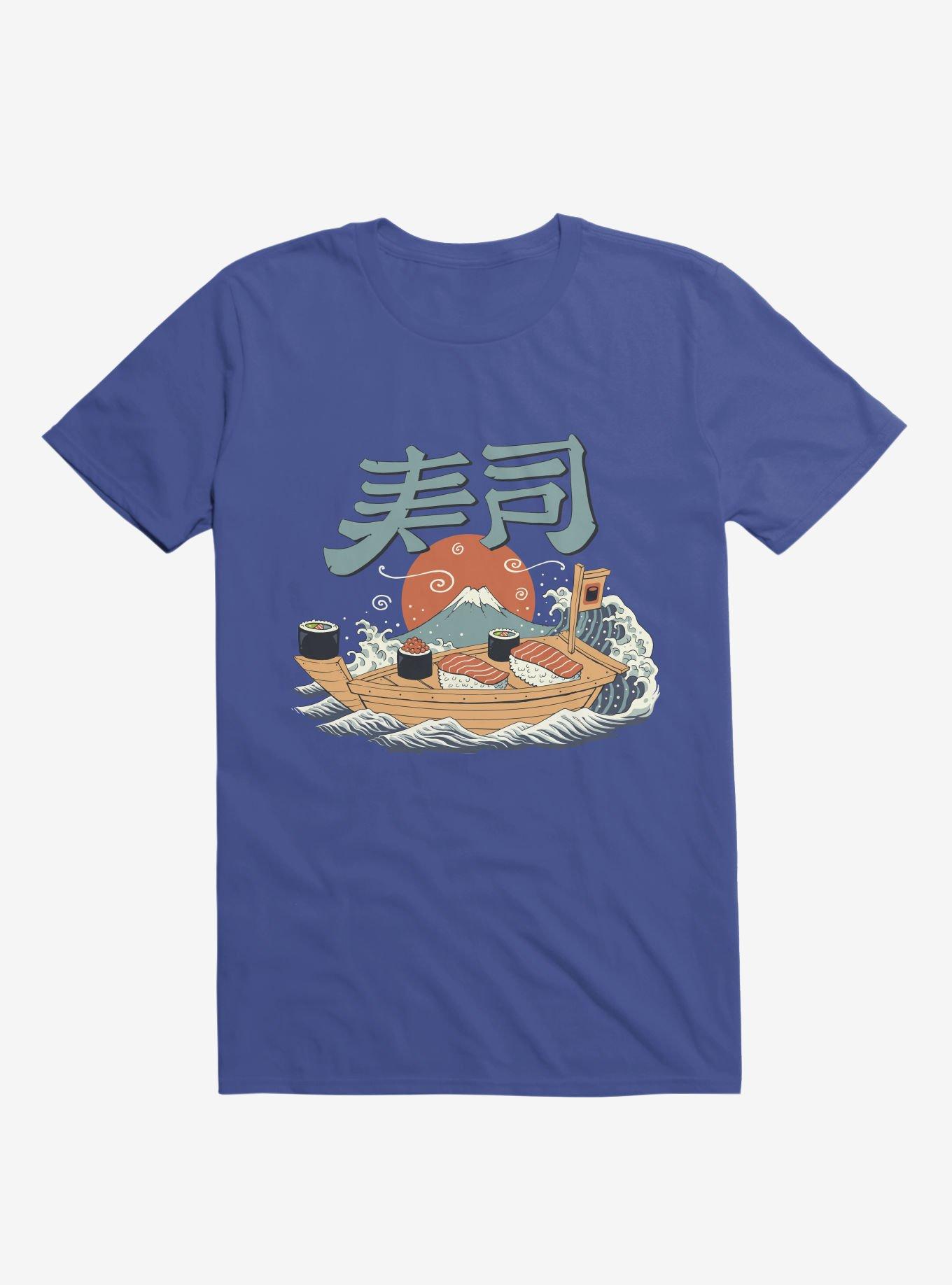 Sushi Pop Boat Royal Blue T-Shirt, ROYAL, hi-res
