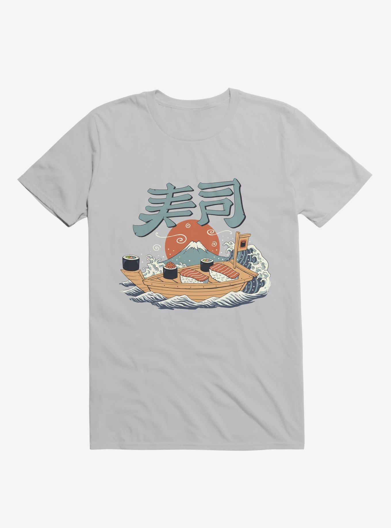 Sushi Pop Boat Ice Grey T-Shirt, , hi-res