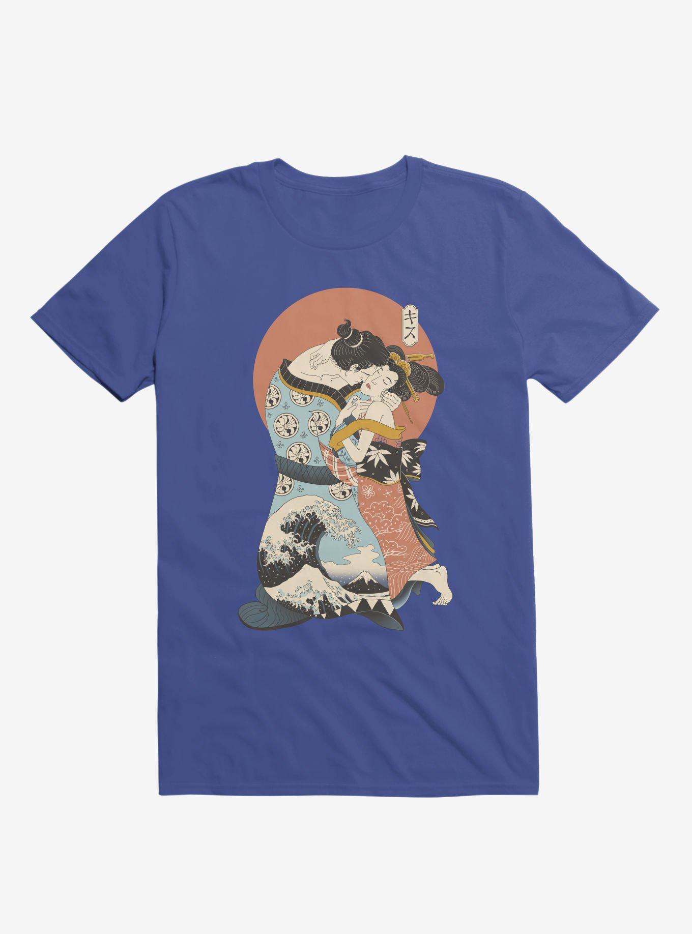 The Kiss Ukiyo-E Royal Blue T-Shirt, ROYAL, hi-res
