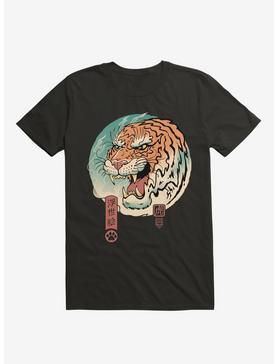 Tiger Ukiyo-E Black T-Shirt, , hi-res