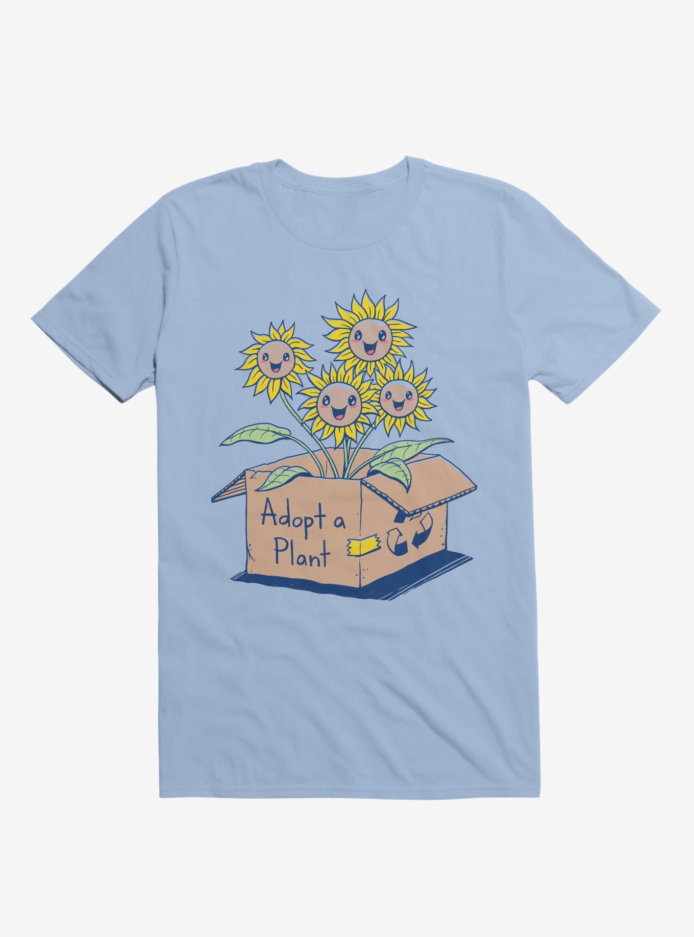 Adopt A Plant Light Blue T-Shirt, LIGHT BLUE, hi-res