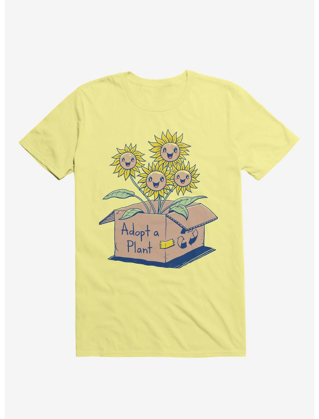 Adopt A Plant Corn Silk Yellow T-Shirt, CORN SILK, hi-res