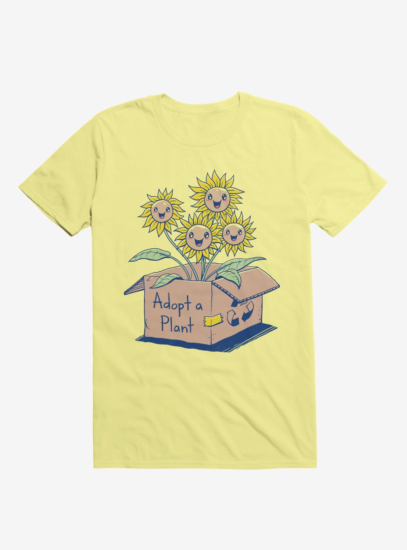 Adopt A Plant Corn Silk Yellow T-Shirt, CORN SILK, hi-res