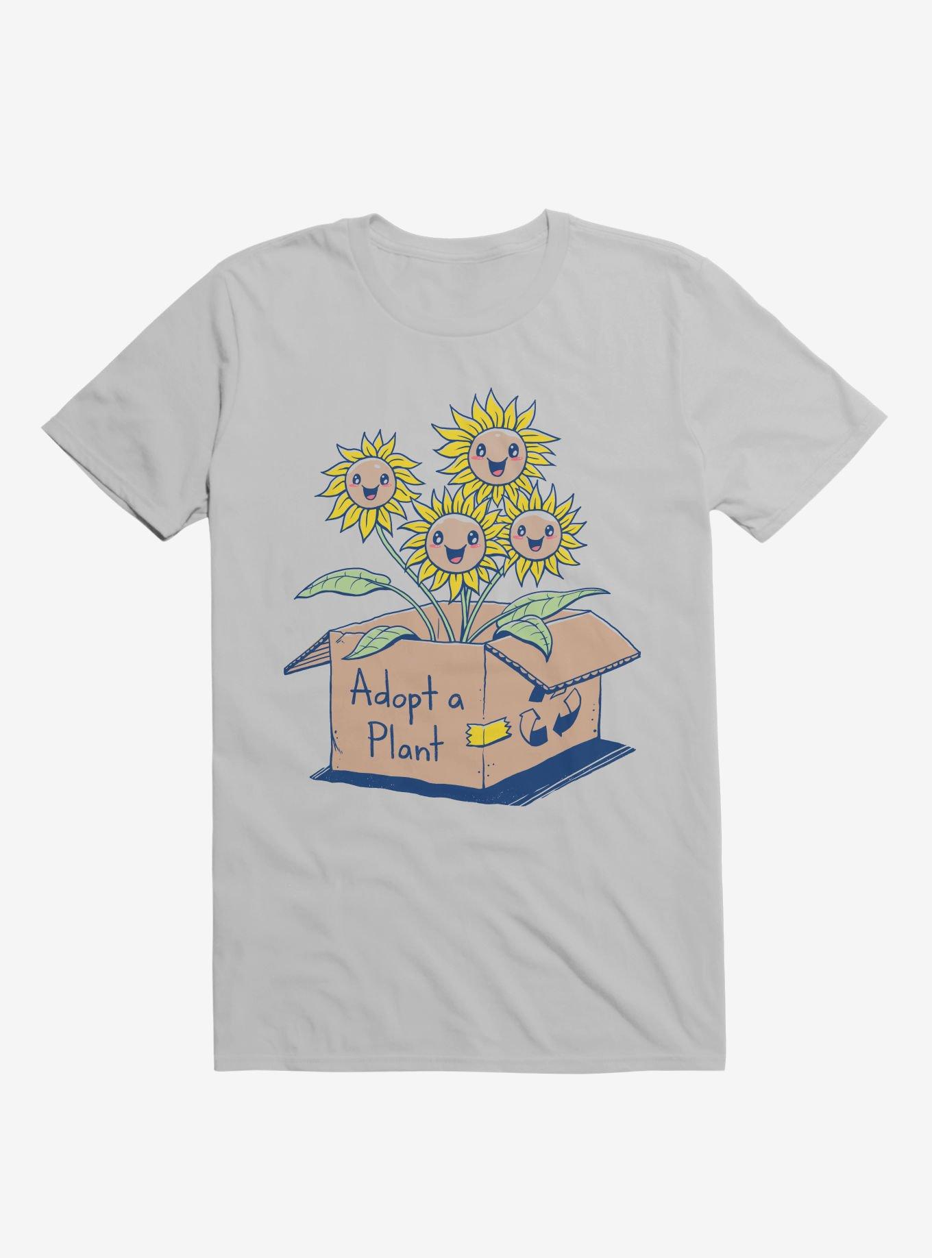 Adopt A Plant Ice Grey T-Shirt, , hi-res