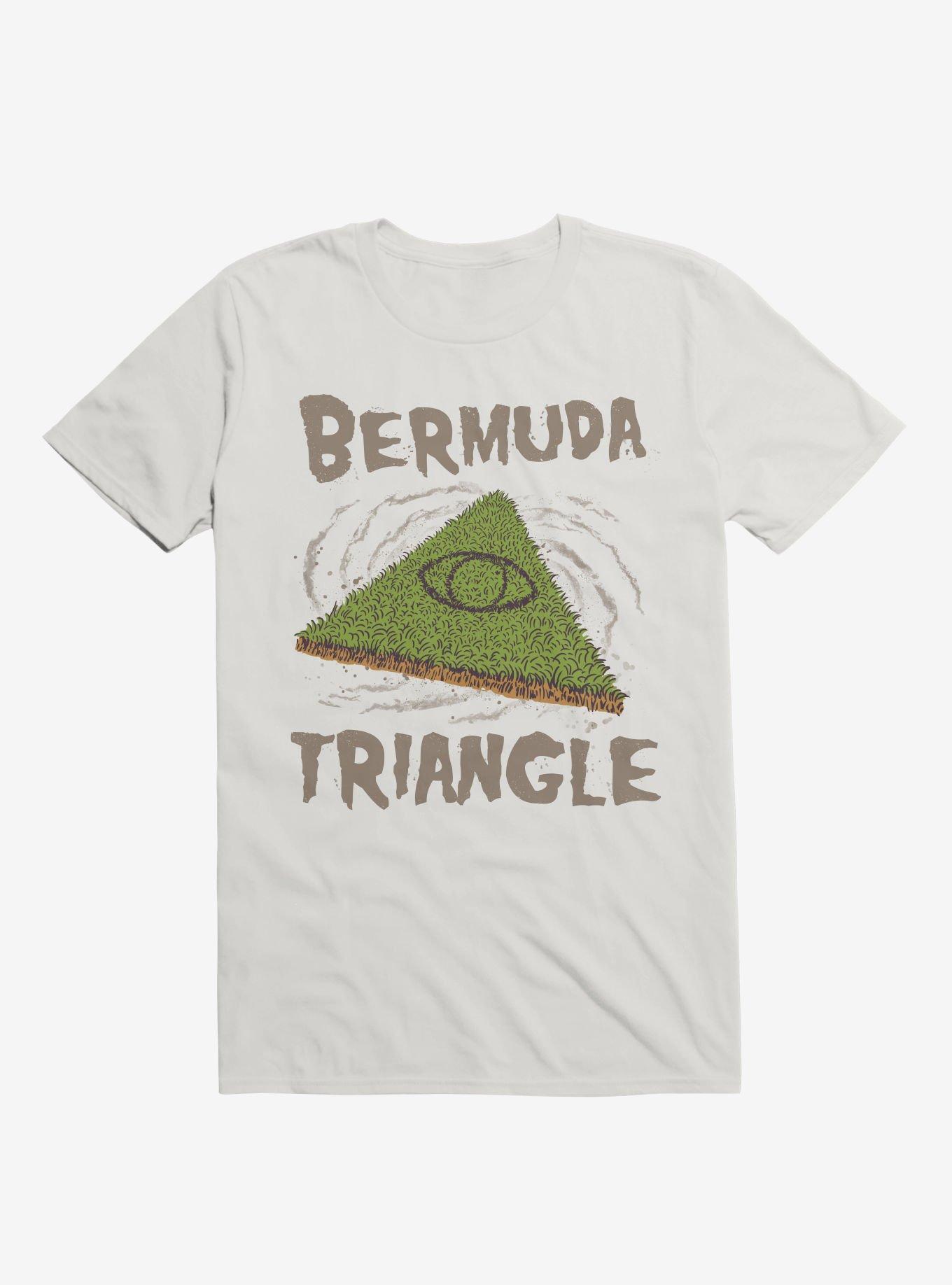Bermuda Triangle Grass White T-Shirt, WHITE, hi-res