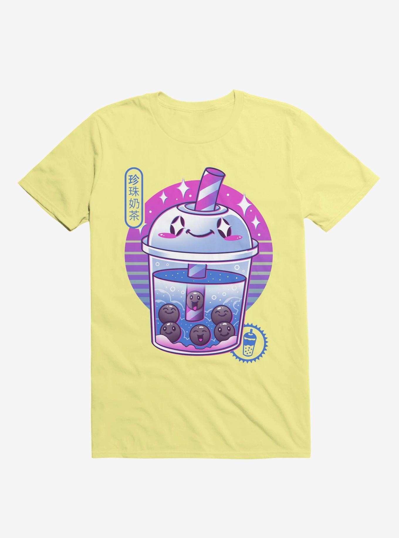 Boba Wave Tea Corn Silk Yellow T-Shirt