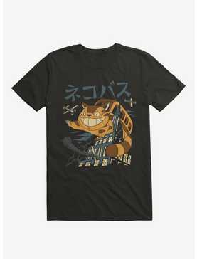 Cat Bus Kong Black T-Shirt, , hi-res