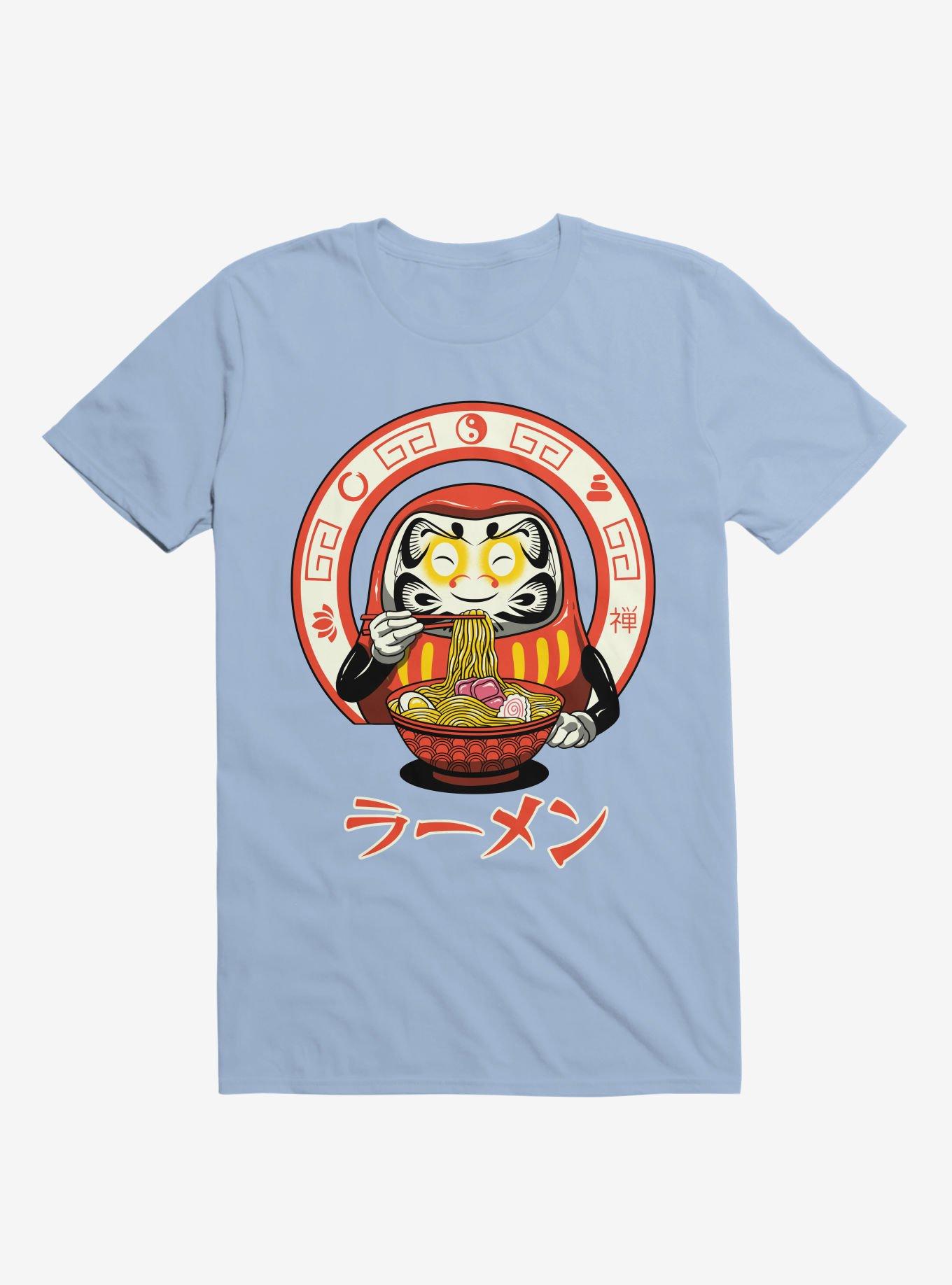 Daruma Zen Ramen Light Blue T-Shirt