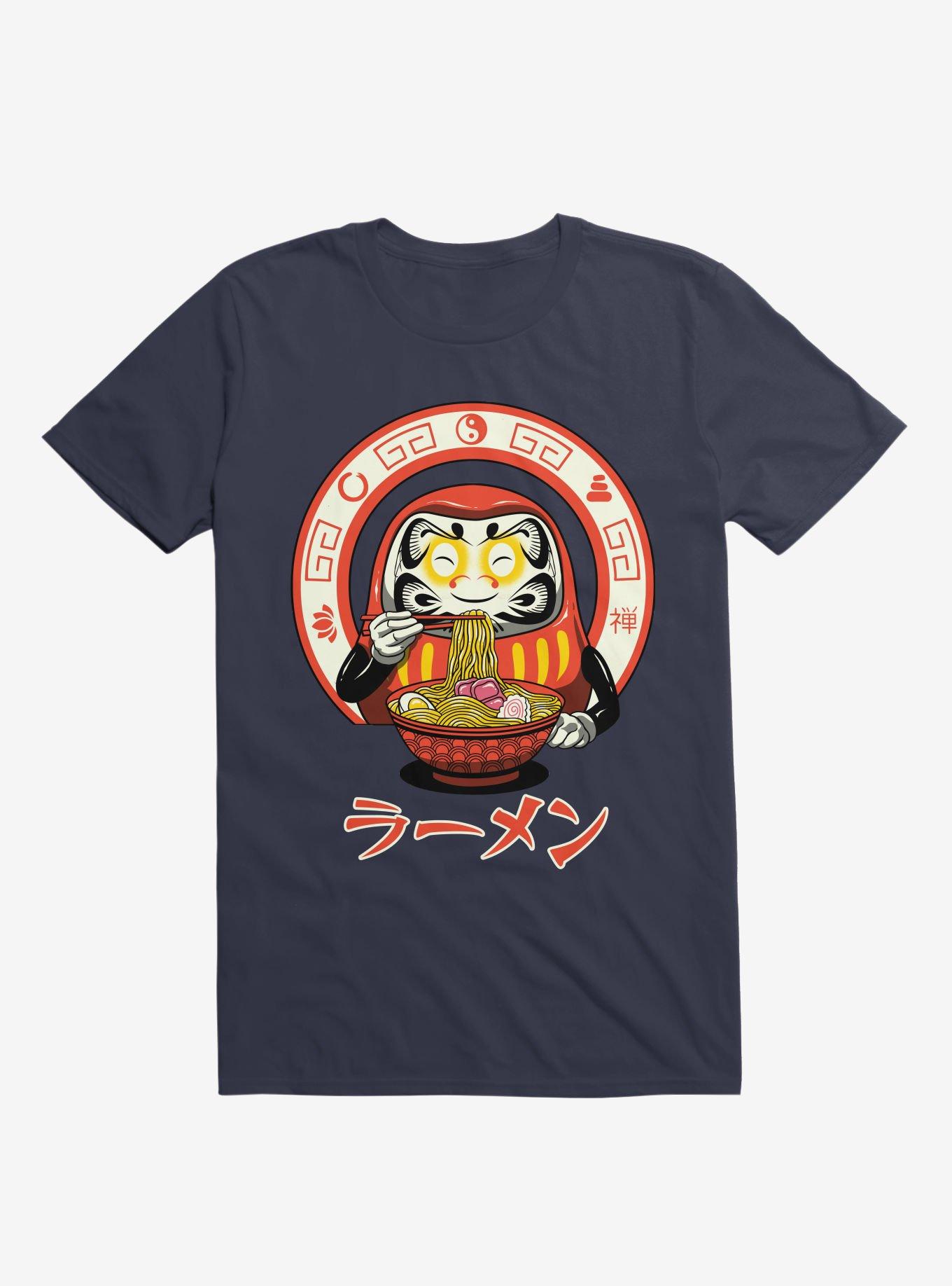Daruma Zen Ramen Navy Blue T-Shirt, , hi-res