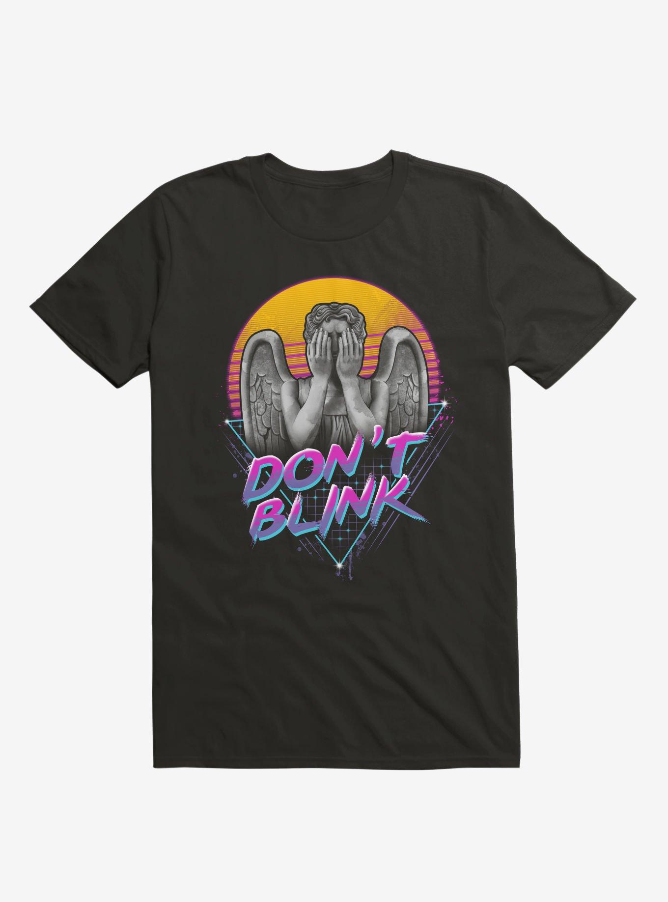 Don't Blink Angel Statue Black T-Shirt, BLACK, hi-res