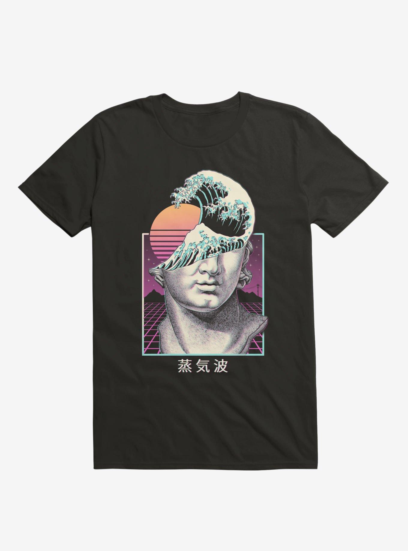 Great Vaporwave Black T-Shirt, BLACK, hi-res