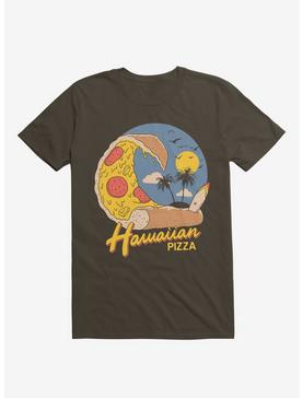 Hawaiian Pizza Brown T-Shirt, , hi-res