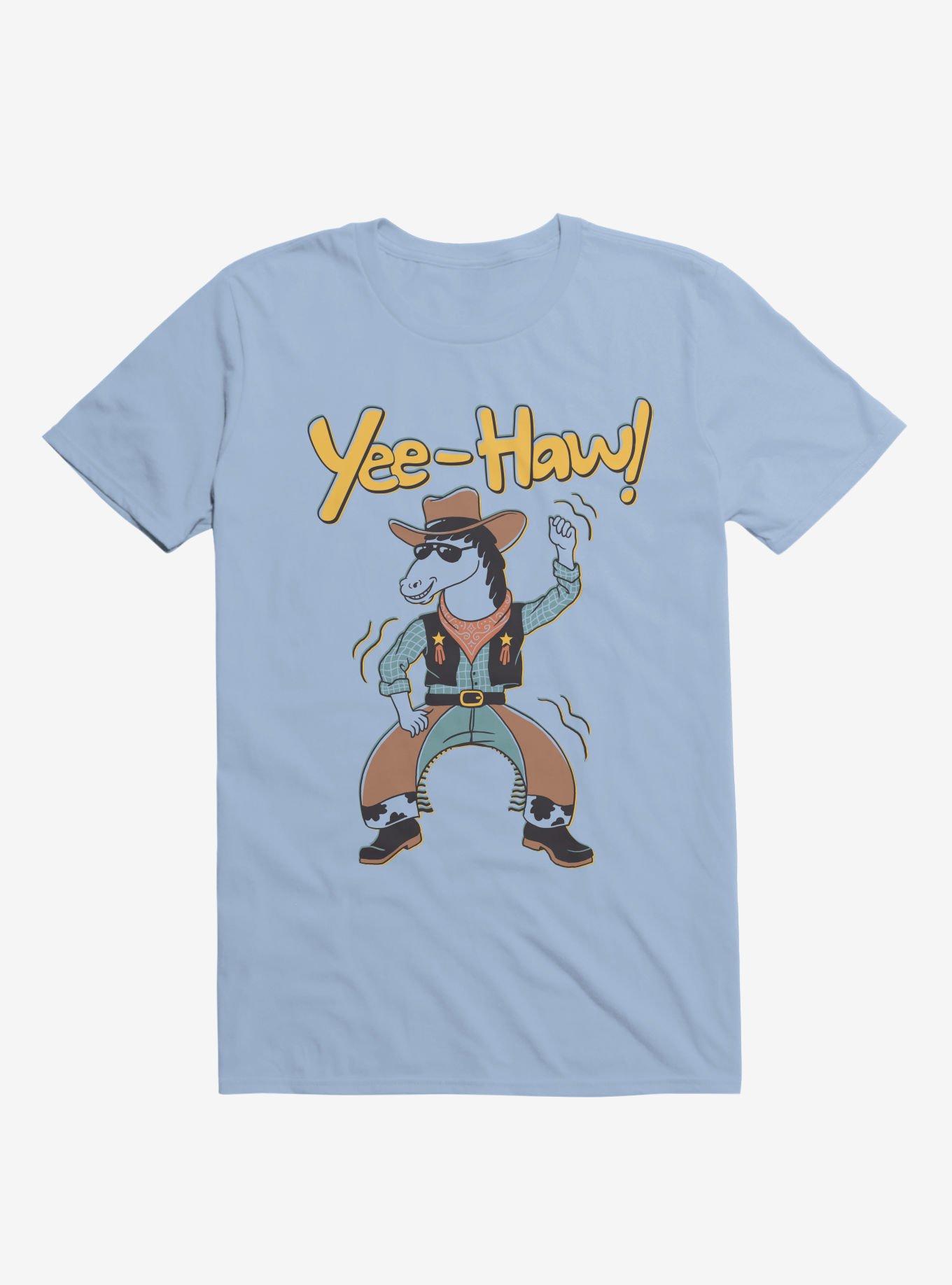 Horsing Around Yee-Haw! Light Blue T-Shirt, LIGHT BLUE, hi-res